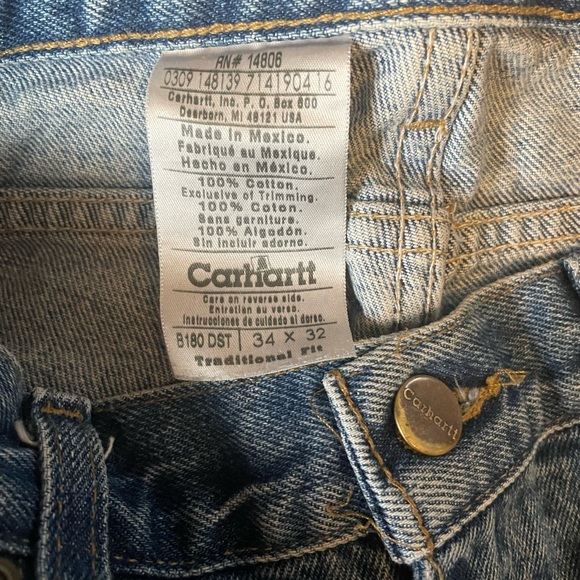Carhartt mens denim size34/32 - Picture 3 of 4